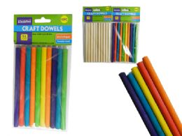 48 Units of 10 Piece Craft Dowels - Craft Wood Sticks and Dowels