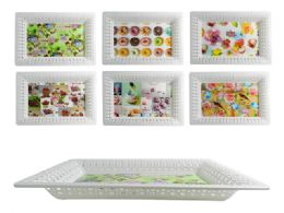 48 Pieces Rectangular Printed Tray - Serving Trays