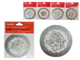 288 Pieces 6pc Round Coasters - Coasters & Trivets