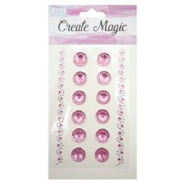 144 Wholesale Craft Magic Sticker Light Pink