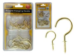 96 Units of 85g Picture Hanging Display Hooks - Drills and Bits