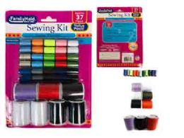 96 Wholesale 37 Piece Sewing Thread Set