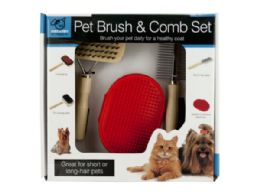 12 Pieces Pet Brush & Comb Grooming Set - Pet Grooming Supplies