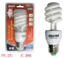 72 Units of 7 Watt Energy Saving Spiral Lightbulb - Lightbulbs