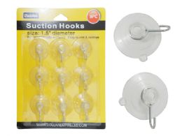 144 Wholesale 9 Piece Suction Hook