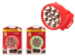 48 Pieces 12 Led Headlight W/strap - Lamps and Lanterns