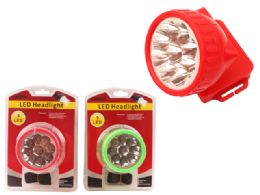 48 Pieces 9 Led Headlight W/strap - Lamps and Lanterns