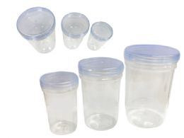 24 Pieces 3 Piece Storage Container Jars - Food Storage Containers