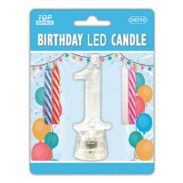 96 Pieces Number One Led Candle - Birthday Candles