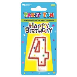 144 Pieces Birthday Candle Number Four - Birthday Candles