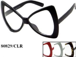 48 Wholesale Large Trendy Eye Glass Frames Assorted