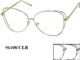 48 Wholesale Large Metal Eye Glass Frames Assorted