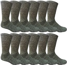 12 of 12 Pairs Value Pack Of Wholesale Sock Deals Mens Ringspun Cotton 2tone Twisted Socks, Navy Blue