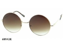 48 Pieces Round Metal Sunglasses - Eyeglass & Sunglass Cases