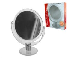 12 Wholesale Dual Sided Round Stand Up Vanity Mirror