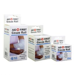48 Pieces Gauze Bandage Assorted Size - First Aid and Bandages