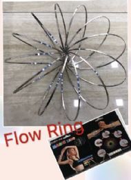 20 Wholesale Flow Rings Kinetic Spring ToY-Silver 5.75" FlaT-Black Package
