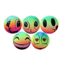 48 Wholesale Dodge Ball 9in Emoji
