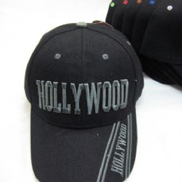 48 Wholesale "hollywood" Base Ball Cap