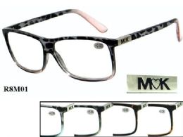 48 Wholesale Large Plastic Reading Glasses Mk Assorted