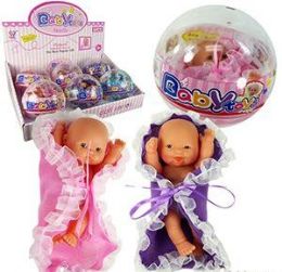 12 Wholesale Baby Toys Doll In A Globe