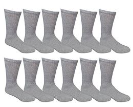 12 of Yacht & Smith Men's Cotton Terry Cushioned Crew Socks