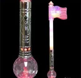 12 of Flashing American Flag Wands