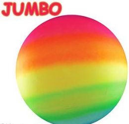 50 Wholesale 17" Jumbo Inflatable Rainbow Bounce Balls