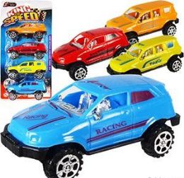 24 Wholesale 4 Piece Pull Back King Of Speed Suv Sets