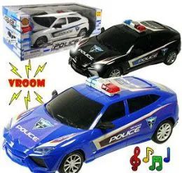 36 Wholesale Friction Powered Police Cars W/sound & Lights