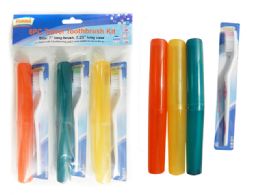 72 Wholesale 6pc Toothbrush Travel Set