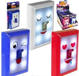 24 Wholesale Led Fun Switch Emoji Night Lights