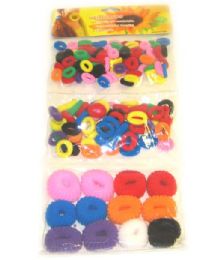 50 Units of Girls Pony Tail Holders Assorted Color - PonyTail Holders