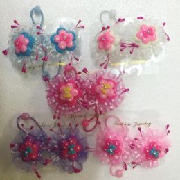 60 Wholesale Flower Hair tie