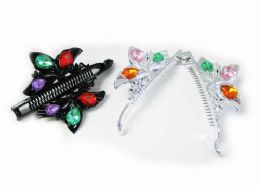 144 Wholesale Hair Clips /color Assorted