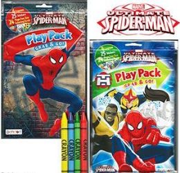 96 Wholesale Spiderman Play Packs - Grab & go