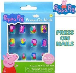 96 Pieces Peppa Pig 12 Pc Press On Nails - Manicure and Pedicure Items