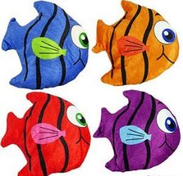 288 Bulk 6.5" Mini Plush Coloruful Angel Fish