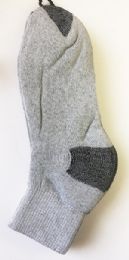 72 Wholesale Men Gray Sport Socks/size 9-11