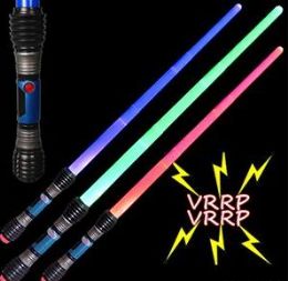 144 Wholesale Light Up Collapsible Swords