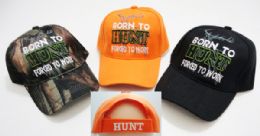 36 of Born To Hunt Assorted Color Baseball Cap