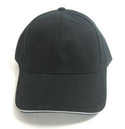 36 Wholesale Black Plain Cap