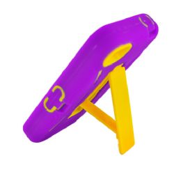12 Wholesale Iph4 Heavy Duty With/ Stand Yellow And Purple