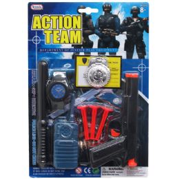 72 Wholesale 9pc Action Team Toy Gun Play Set In Blister Card