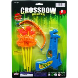 96 Wholesale Crossbow Play Set With Soft Darts On Card