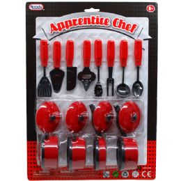 24 Wholesale Apprentice Chef Cooking Play Set In Blister Card