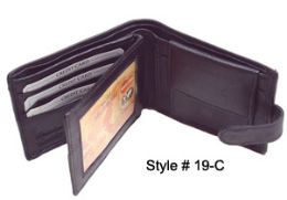 24 Wholesale Bi Fold Wallet(black