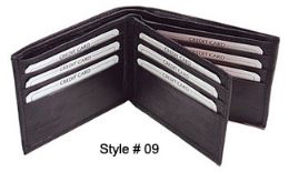 24 Wholesale Bi Fold Wallet Black