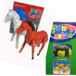 12 Wholesale The Funny Run Horse & Zebra