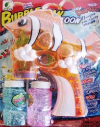 12 Wholesale Clown Fish Sound & Flash Bubble Toy